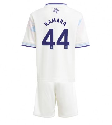 Aston Villa Boubacar Kamara #44 Replika Babytøj Tredje sæt Børn 2025-26 Kortærmet (+ Korte bukser)